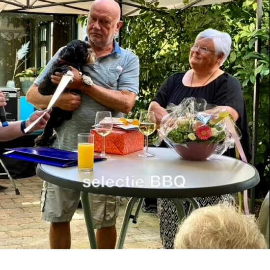 Koor BBQ met afscheid Henk Nes